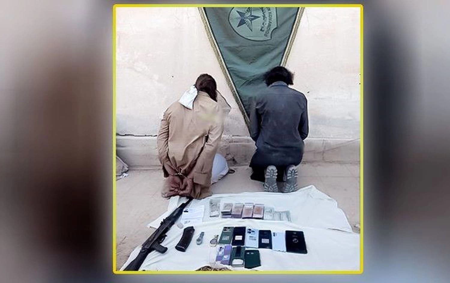 The two ISIS members arrested by the SDF on June 13, 2024. Photo: SDF