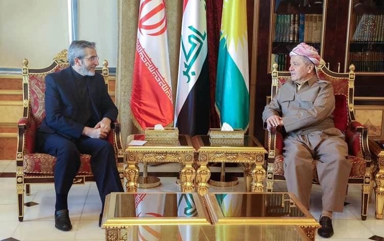 Civîna Serok Mesûd Barzanî û Wekîlê Wezîrê Karên Derve yê Îranê Elî Baqirî