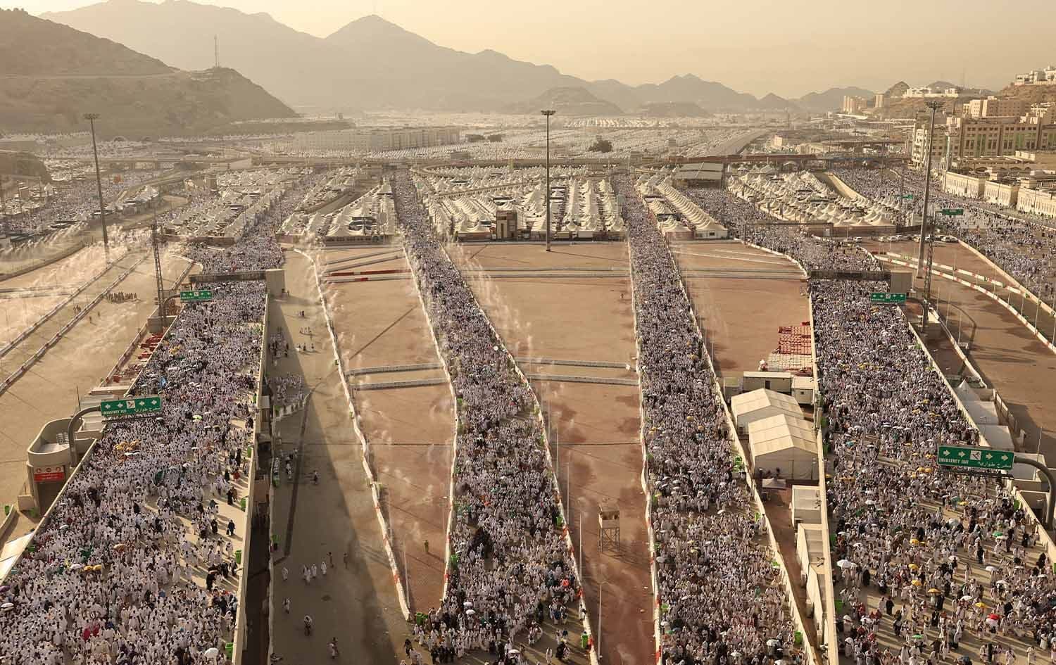 Muslim pilgrims arrive to perform the symbolic 'stoning of the devil' ritual as part of the hajj pilgrimage in Mina, near Saudi Arabia's holy city of Mecca, on June 16, 2024. Photo: Fadel Senna/AFP