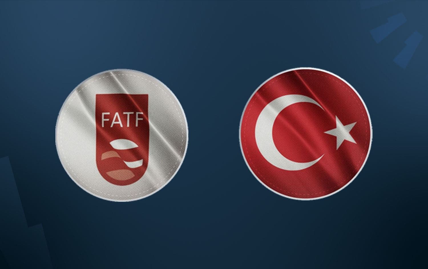 From left: logo of FATF and flag of Turkey. Graphic: Rudaw