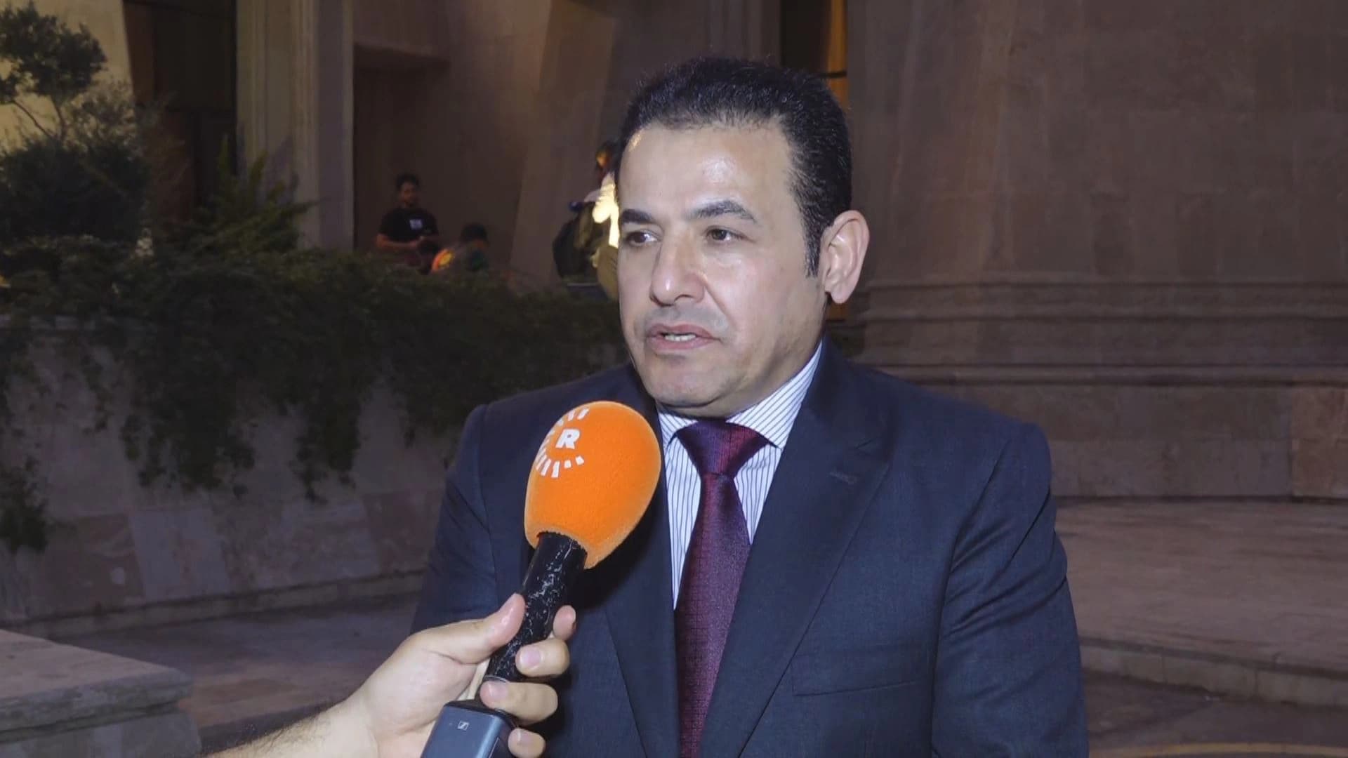 Iraqi National Security Advisor Qasim al-Araji speaking to Rudaw in Baghdad on July 4, 2024. Photo: Rudaw