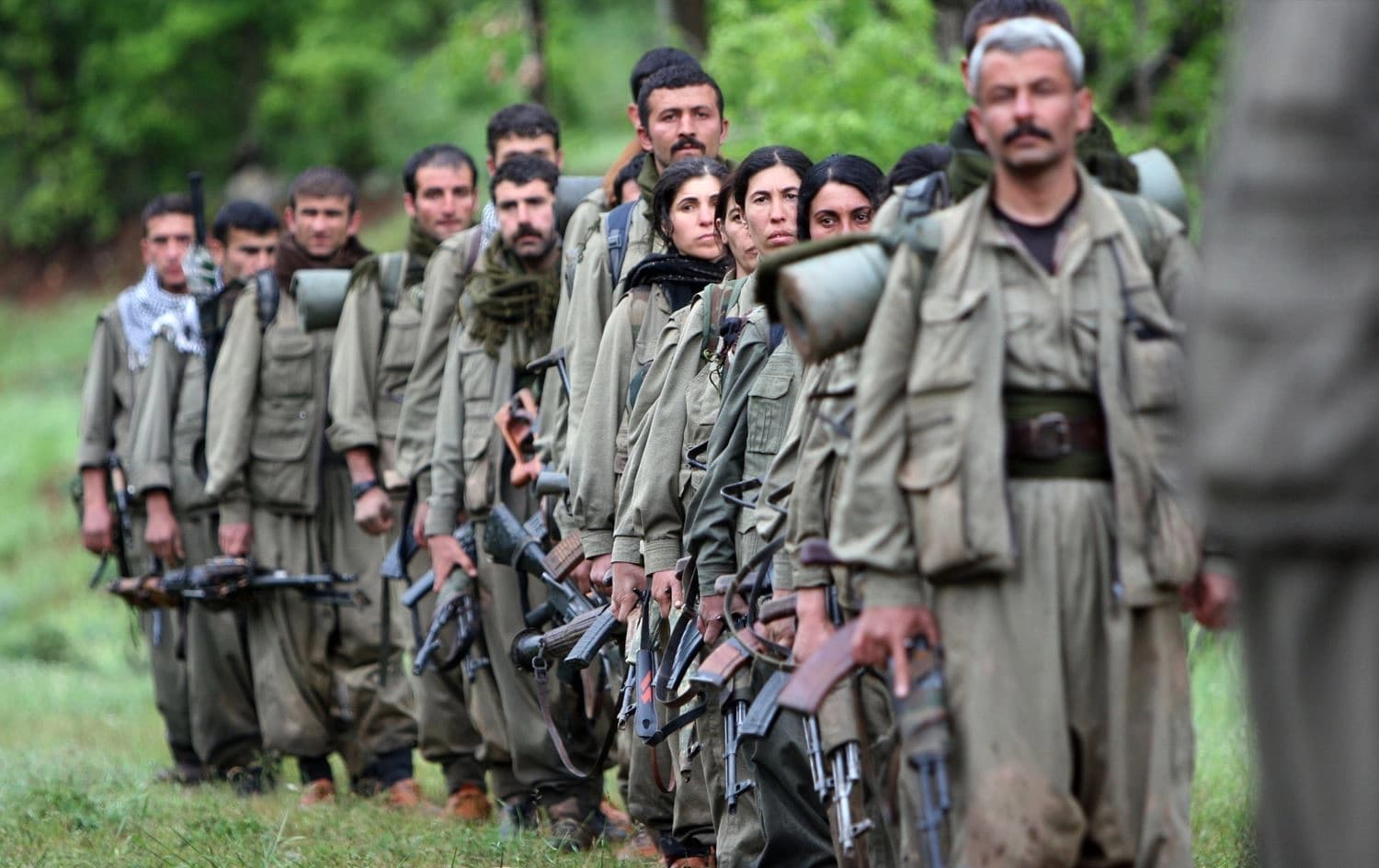 PKK forces in Duhok. Photo: AFP