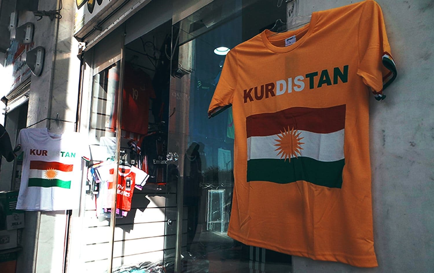 T-shirts with Kurdistan flag. File photo: Rudaw