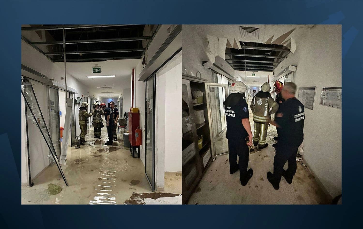 Tavanın çökmesi sonrası 8 bebek tahliye edildi