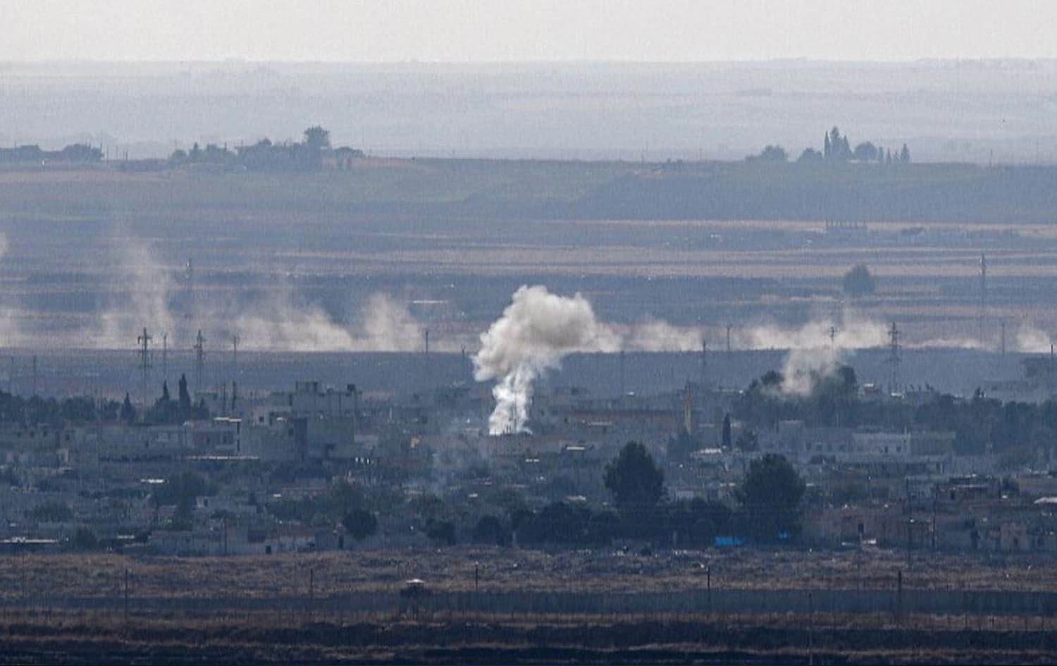 A Turkish drone strike in northern Syria. File photo: AFP