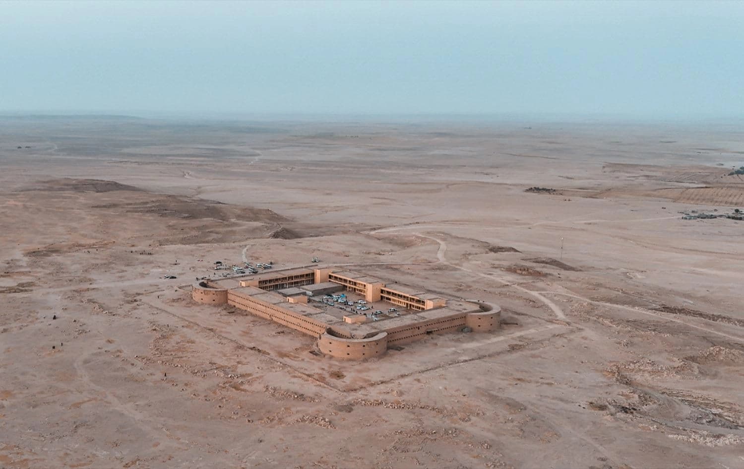 The Nugra Salman prison fortress in southern Iraq’s Muthanna province, located near the Saudi Arabian border in the desert, served as a concentration camp during the Baathist regime’s Anfal campaign in 1988. Photo: Bilind T. Abdullah/Rudaw