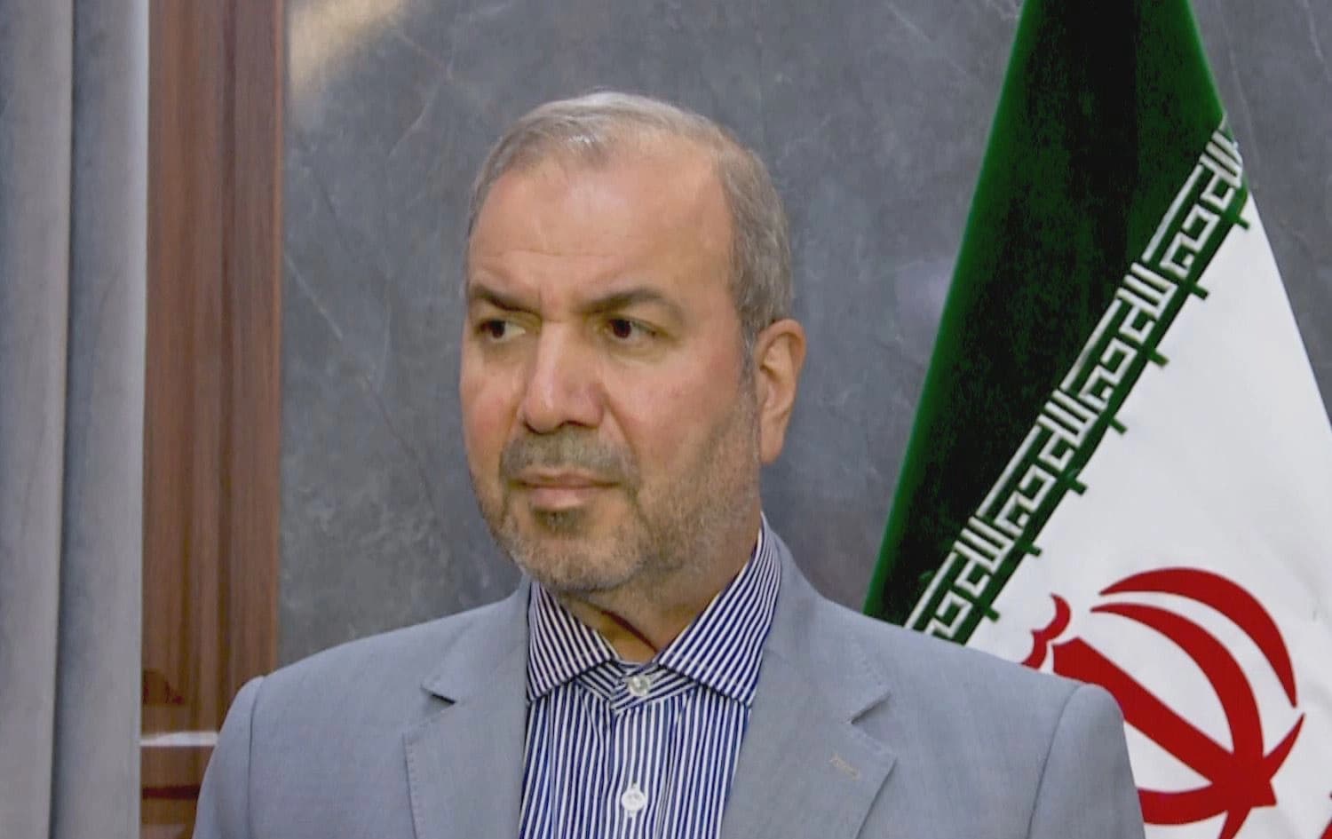Iranian Ambassador to Iraq Mohammad Kazem Al-e speaking to Rudaw on September 6, 2024. Photo: Rudaw