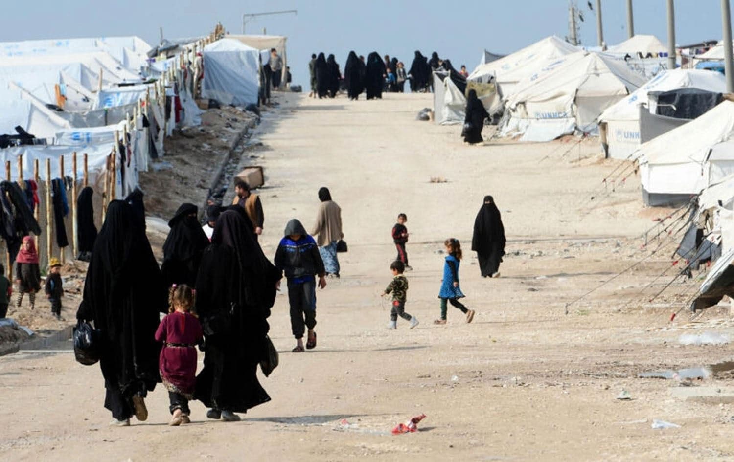 Al-Hol camp in northeast Syria (Rojava). Photo: AFP/file