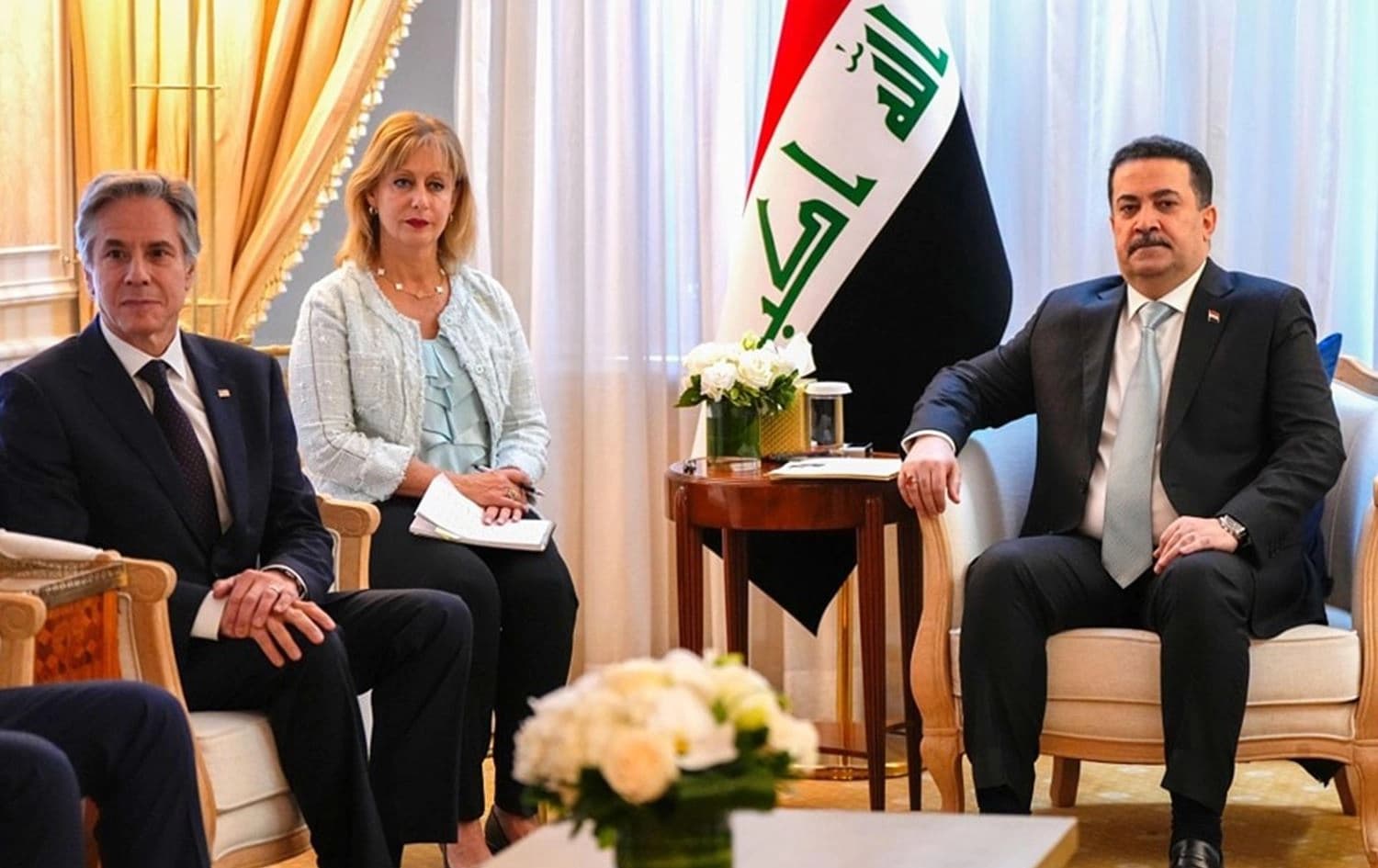 Iraqi Prime Minister Mohammed Shia' al-Sudani (right) hosts US Secretary of Antony J. Blinken on the sidelines of the 79th UN General Assembly in New York on September 23, 2024. Photo: Office of the PM