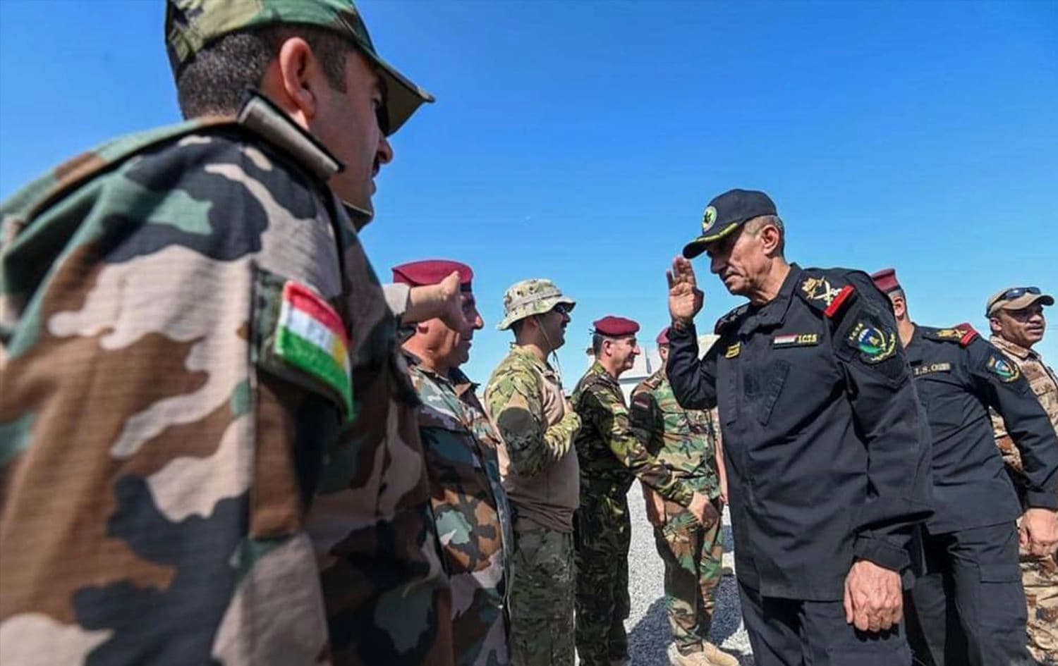 Iraqi Counter-Terrorism Service (CTS) units and Kurdish forces training. File photo: Iraqi CTS