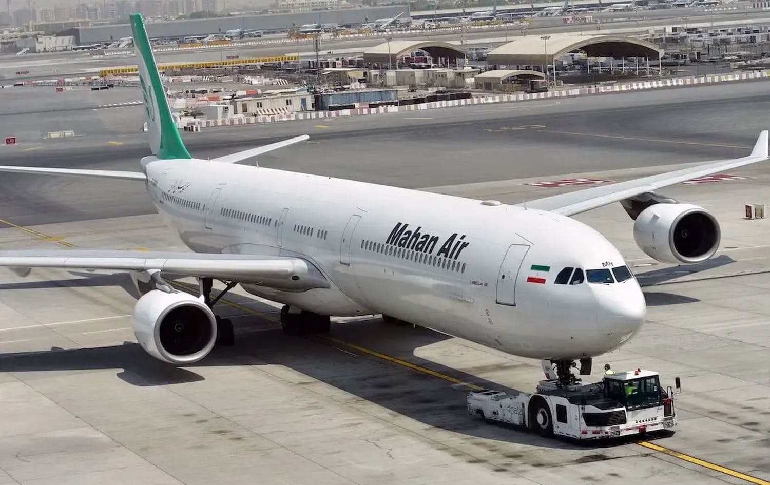 An airplane of Iran's Mahan Air. File photo: GIUSEPPE CACACE/AFP