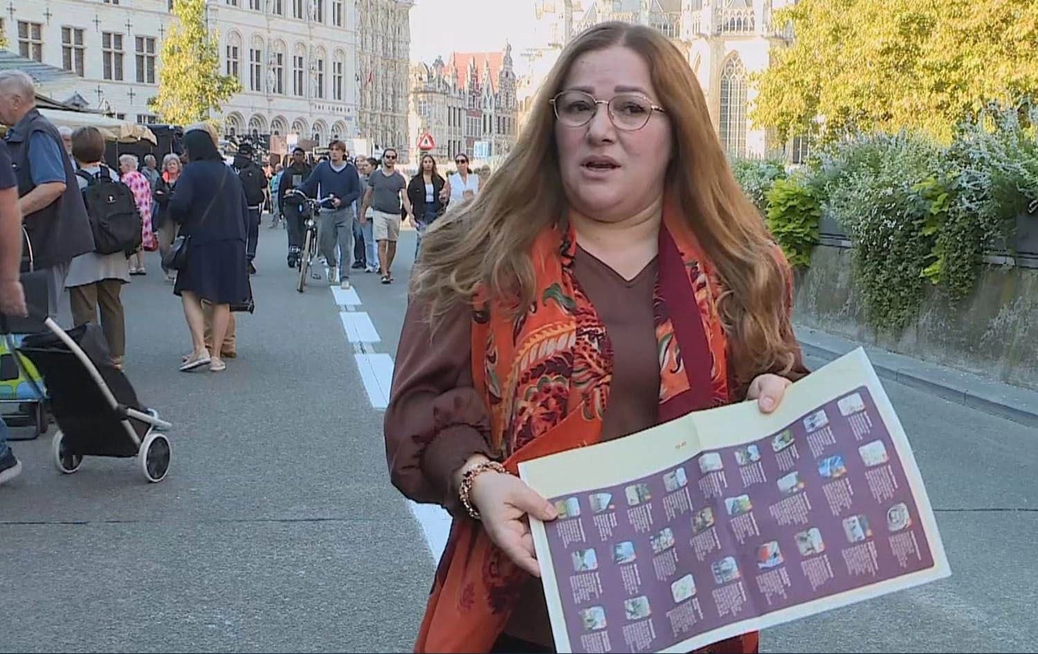 Sayran Zawiteyi, a candidate of Kurdish descent running in the Belgian local elections. Photo: Screengrab/Rudaw