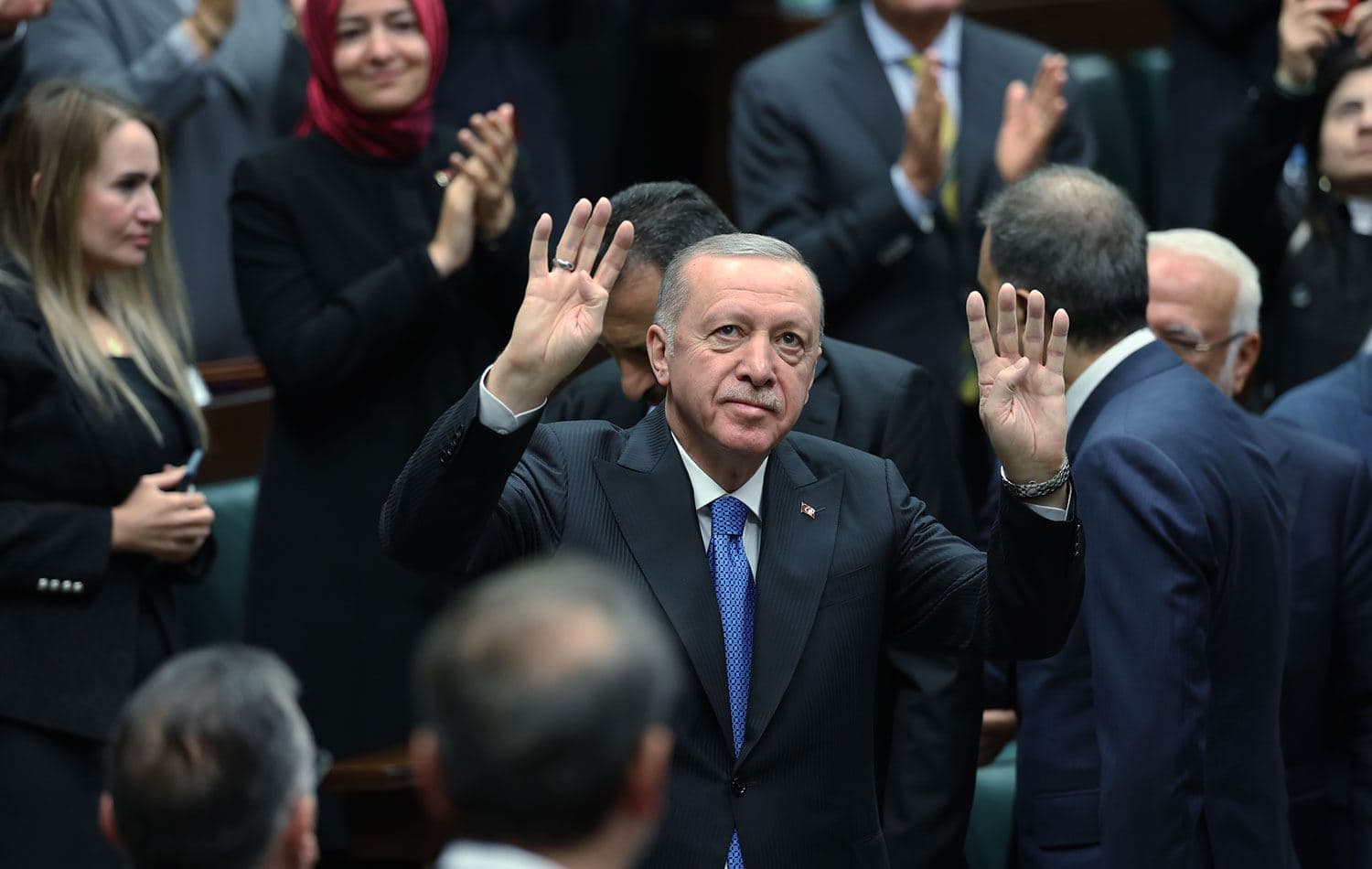 Türkiye Cumhurbaşkanı Recep Tayyip Erdoğan, AK Parti grubunda konuştu. / Foto: AA