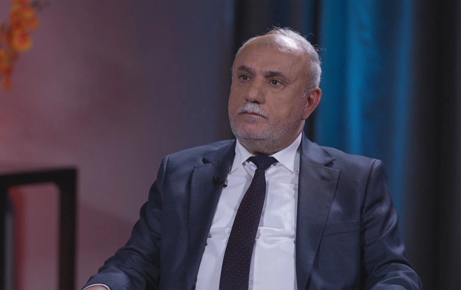 Khalil Ibrahim, spokesperson for the Kurdistan Islamic Union (KIU), in an interview with Rudaw on November 2, 2024. Photo: Rudaw/screengrab