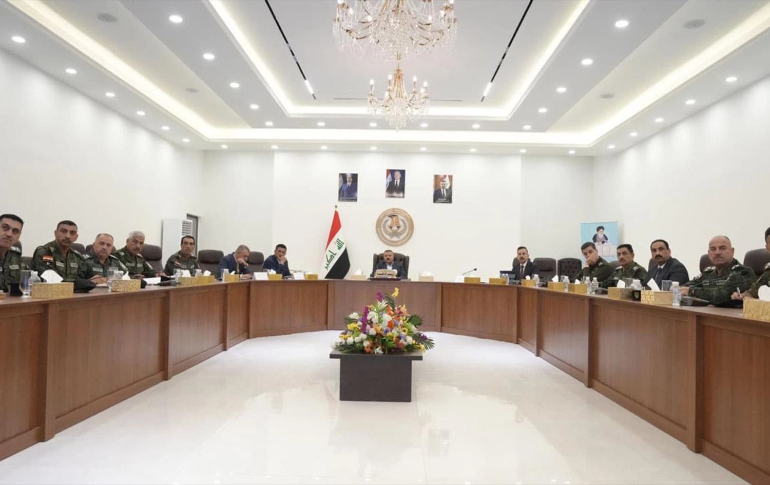 Iraqi Interior Minister Abdul Amir al-Shammari chairing a meeting of the anti-narcotics directorate in Baghdad on November 10, 2024. Photo: Iraqi Ministry of Interior/Facebook