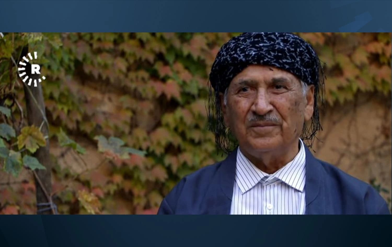 Brayim Ghaderi speaking to Rudaw during a program aired in December 2019. Photo: Rudaw/screengrab