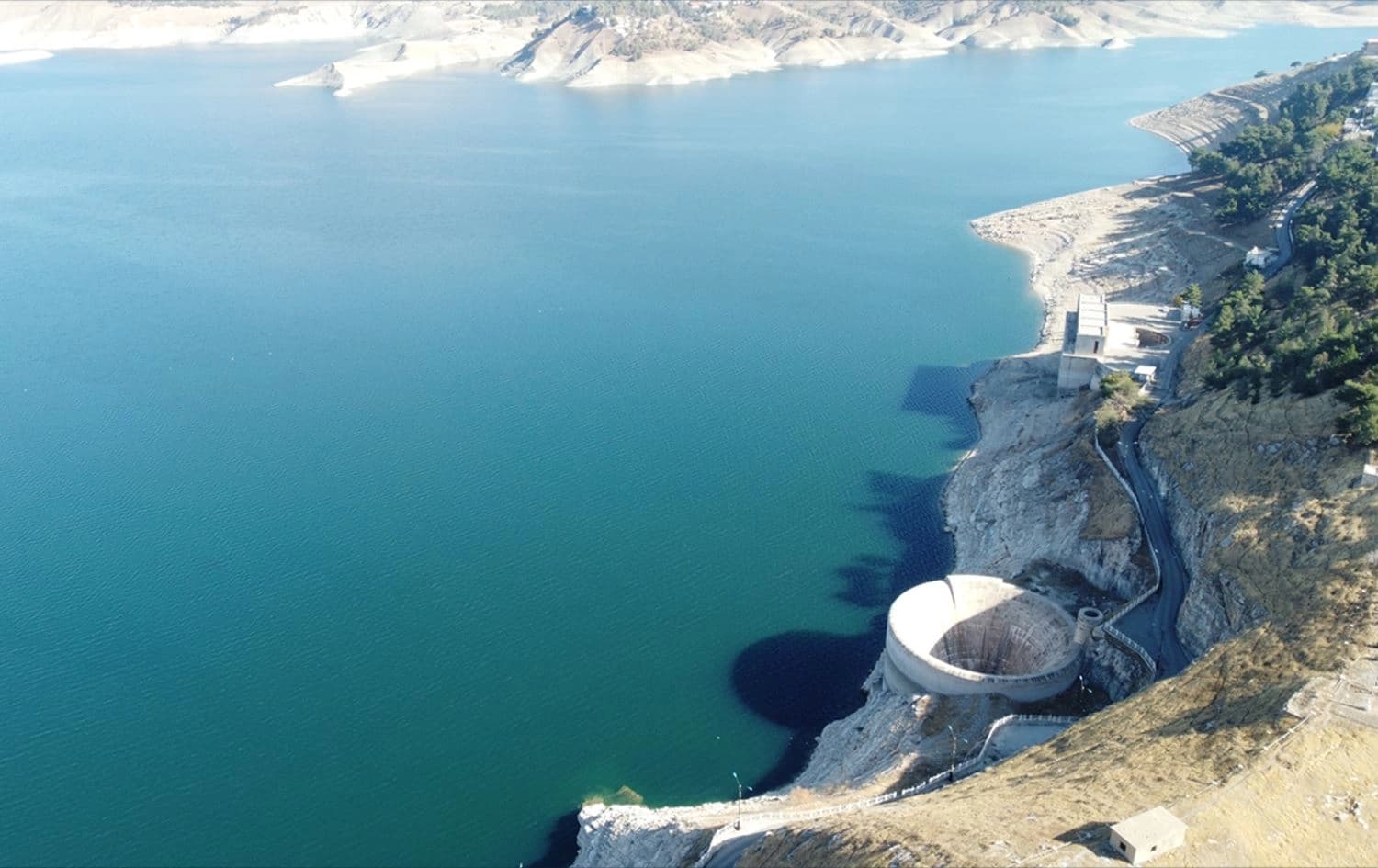 An aerial view of Dukan lake. Photo: Bilind T. Abdullah/Rudaw