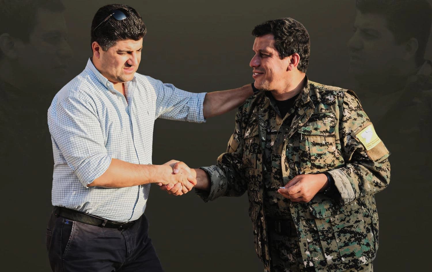 Serokê Bereya Gel Lahûr Şêx Cengî û Fermandarê HSDyê Mezlûm Ebdî /Wêne: Bereya Gel