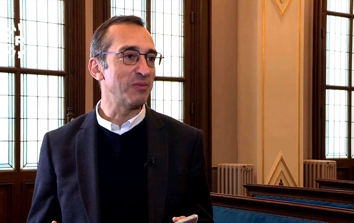 French Senator Remi Feraud speaking to Rudaw on December 7, 2024. Photo: Rudaw