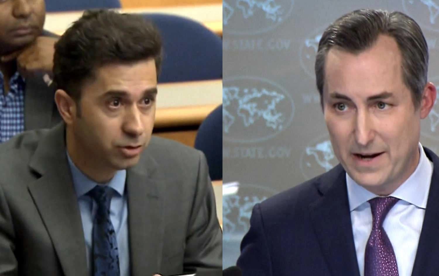 Berpirsê Ofîsa Rûdawê ya Washingtonê Diyar Kurde û Matthew Miller / Wêne: Rûdaw Grafîk
