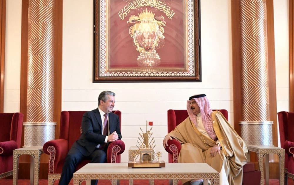 Foto: Kürdistan Bölgesi Başbakanı Mesrur Barzani ile Bahreyn Kralı Hamad bin İsa El Halifa