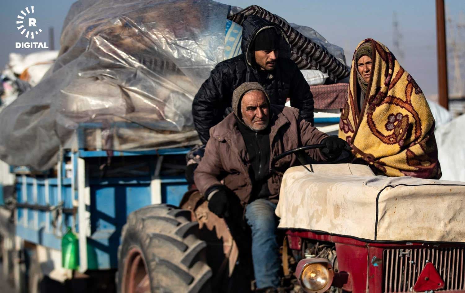 ئاوارەیەکی عەفرین لە شەهبا؛ وێنە: رووداو