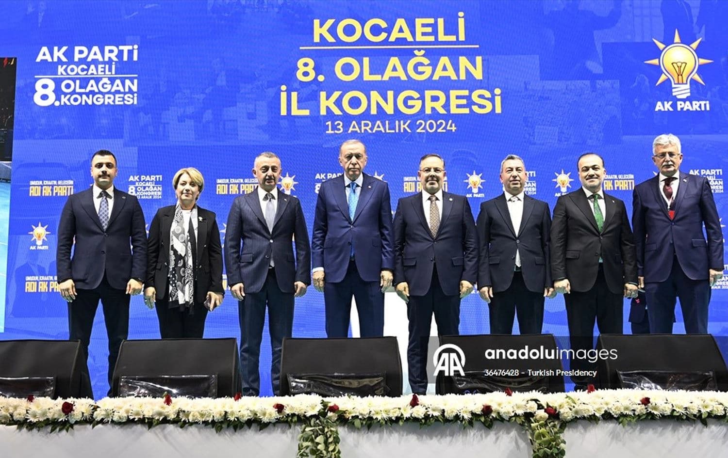Erdogan beşdarî kongera AK Partiyê bû / Wêne: AA
