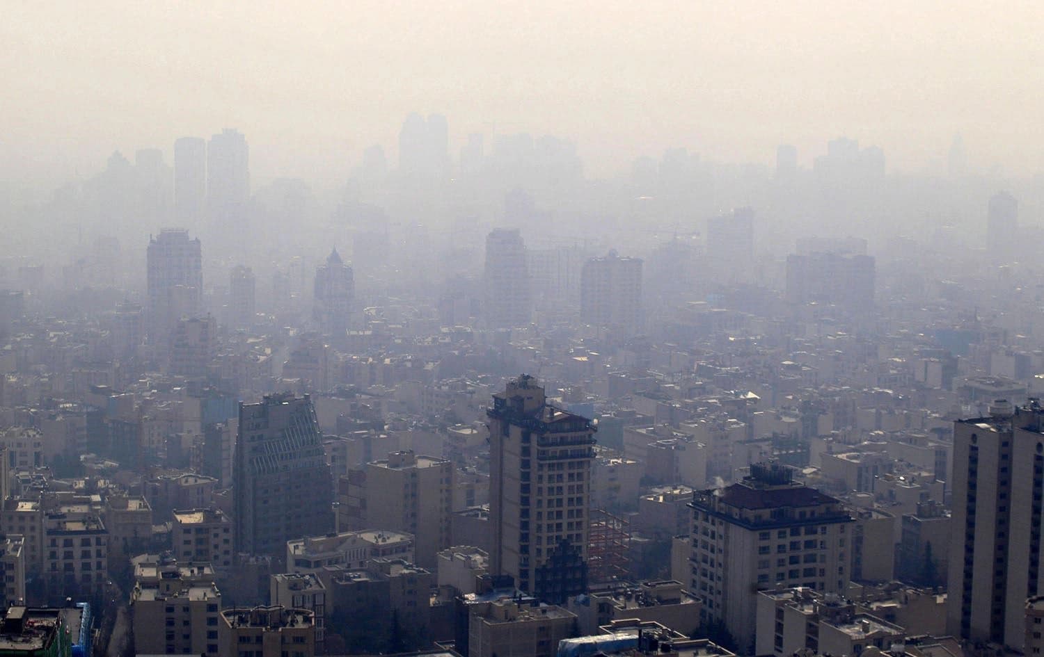 Air pollution in Iran's capital Tehran. Photo: AP/file
