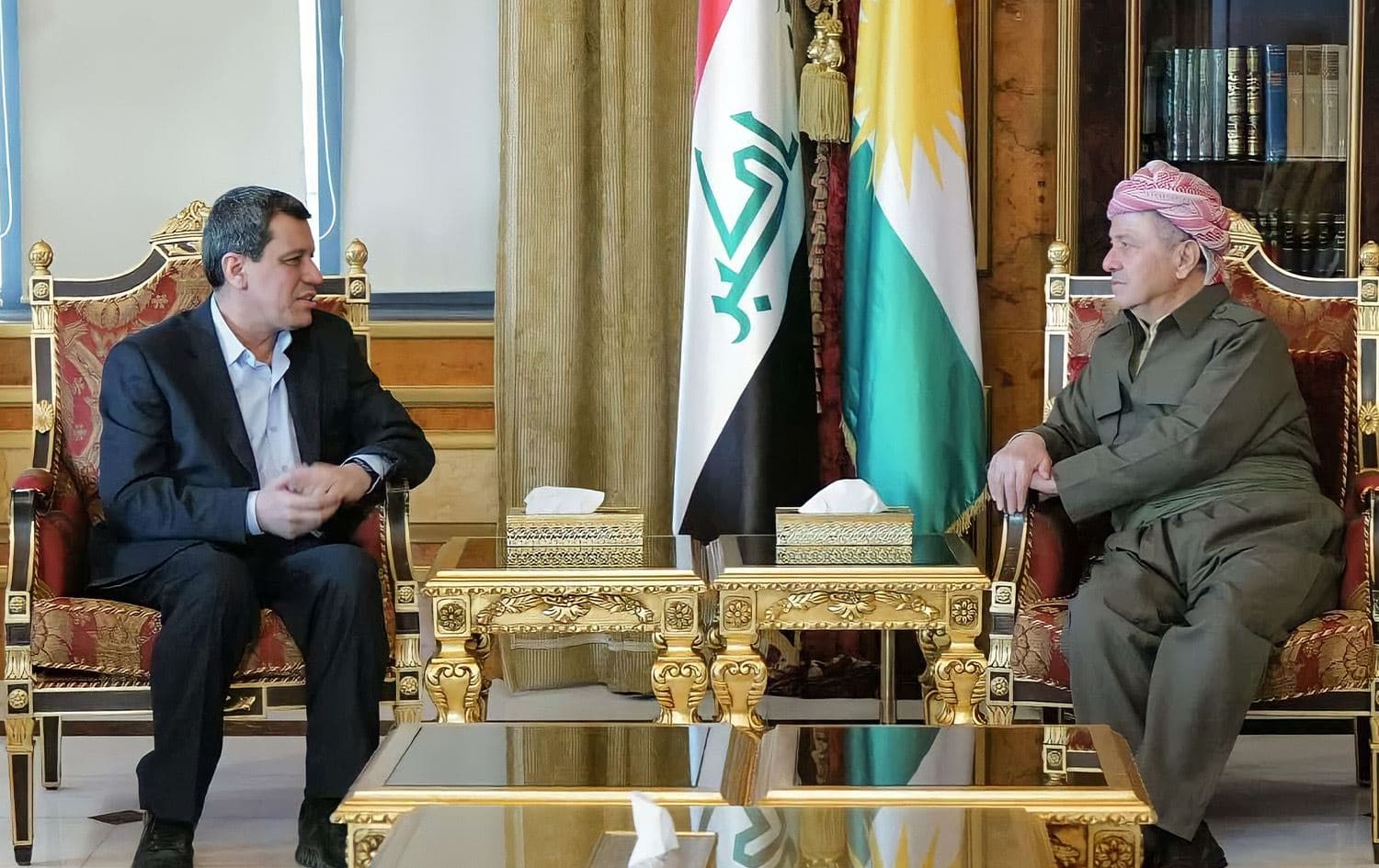 Başkan Barzani ile Mazlum Kobani bir arada