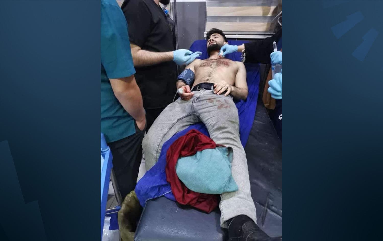 A young man was injured after an unidentified drone crashed in Duhok on January 17, 2025. Photo: submitted