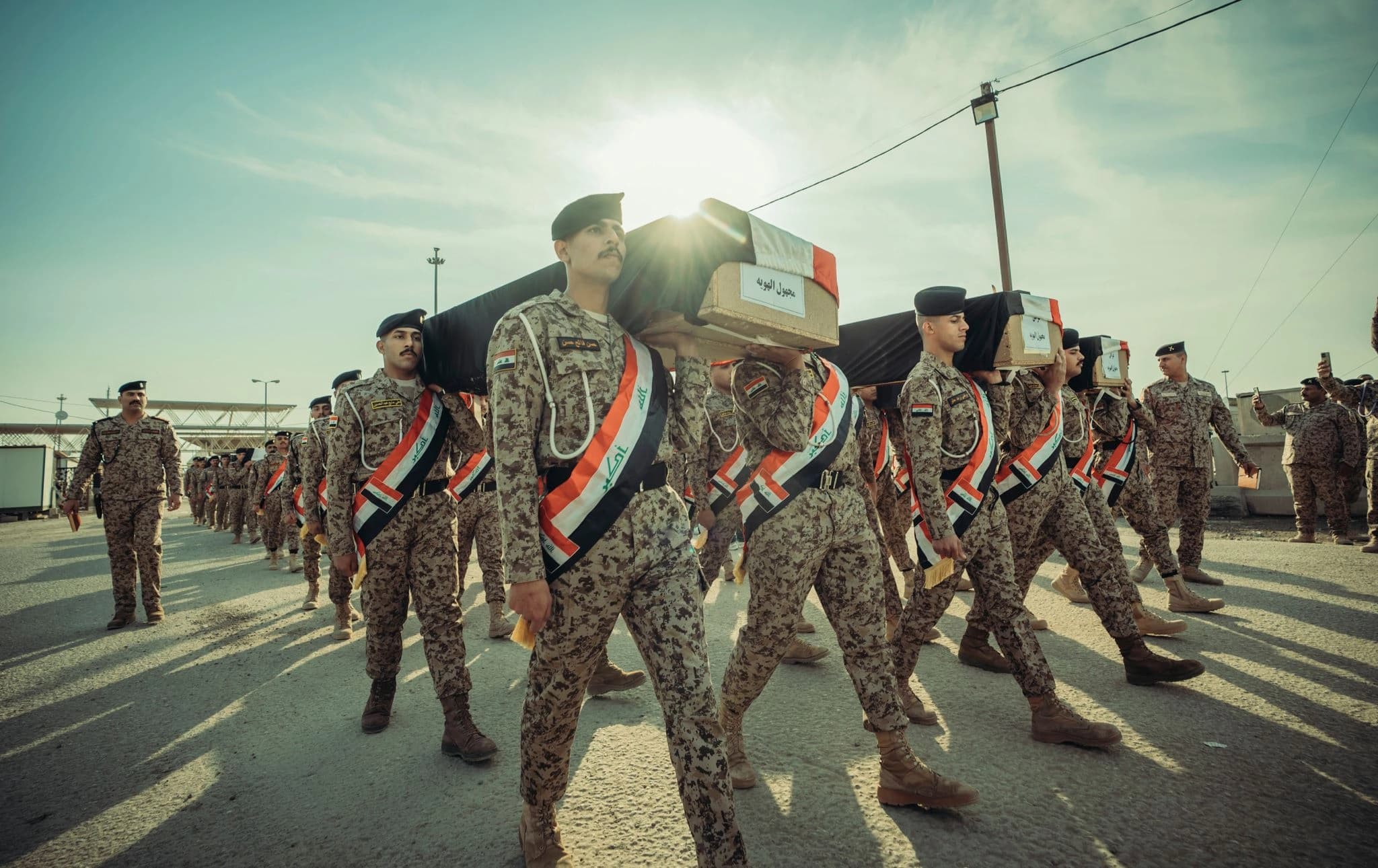 رێوڕەسمی گۆڕینەوەی رووفاتەکانی نێوان عێراق و ئێران. وێنە: ICRC Iraq