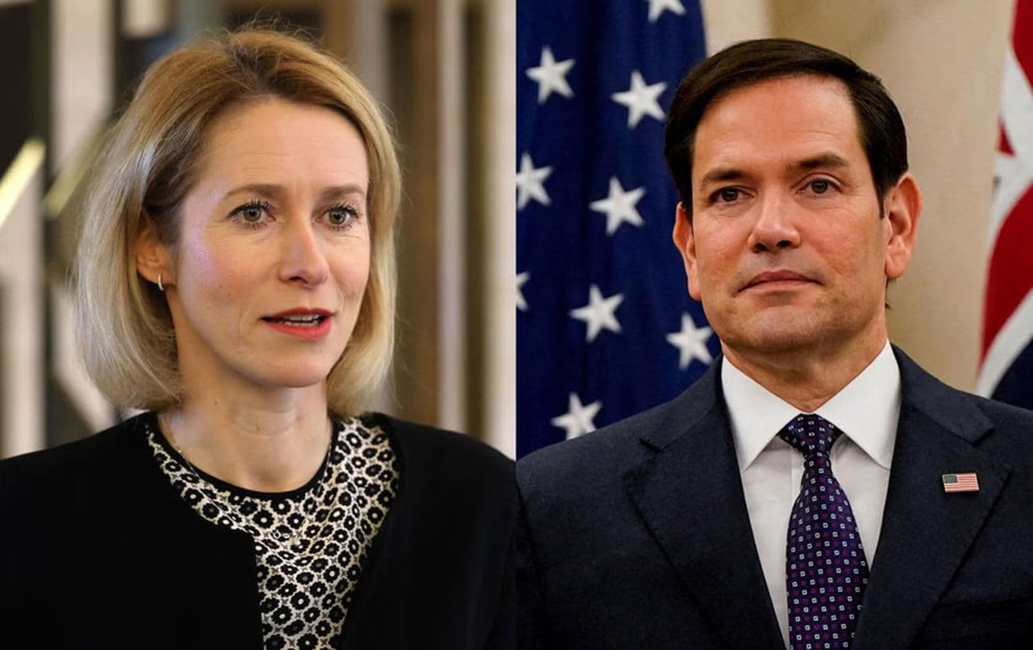 Kaja Kallas û Marco Rubio / Wêne: AFP-Reuters