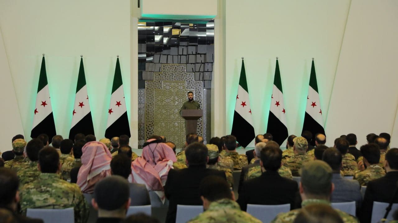 Syrian new rulers' conference in Damascus on January 29, 2025. Photo: Transitional government