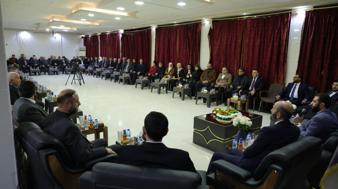Syria's interim President Ahmed al-Sharaa meeting with locals in Afrin on February 16, 2025. Photo: Sharaa's office