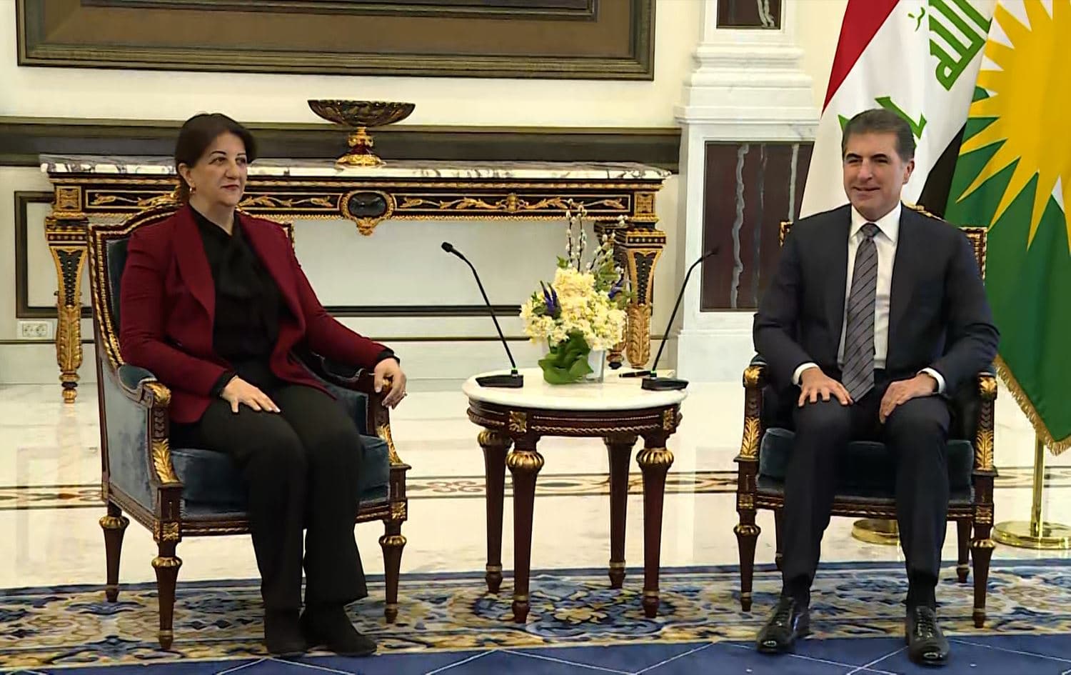 نێچیرڤان بارزانی و پەروین بوڵدان
