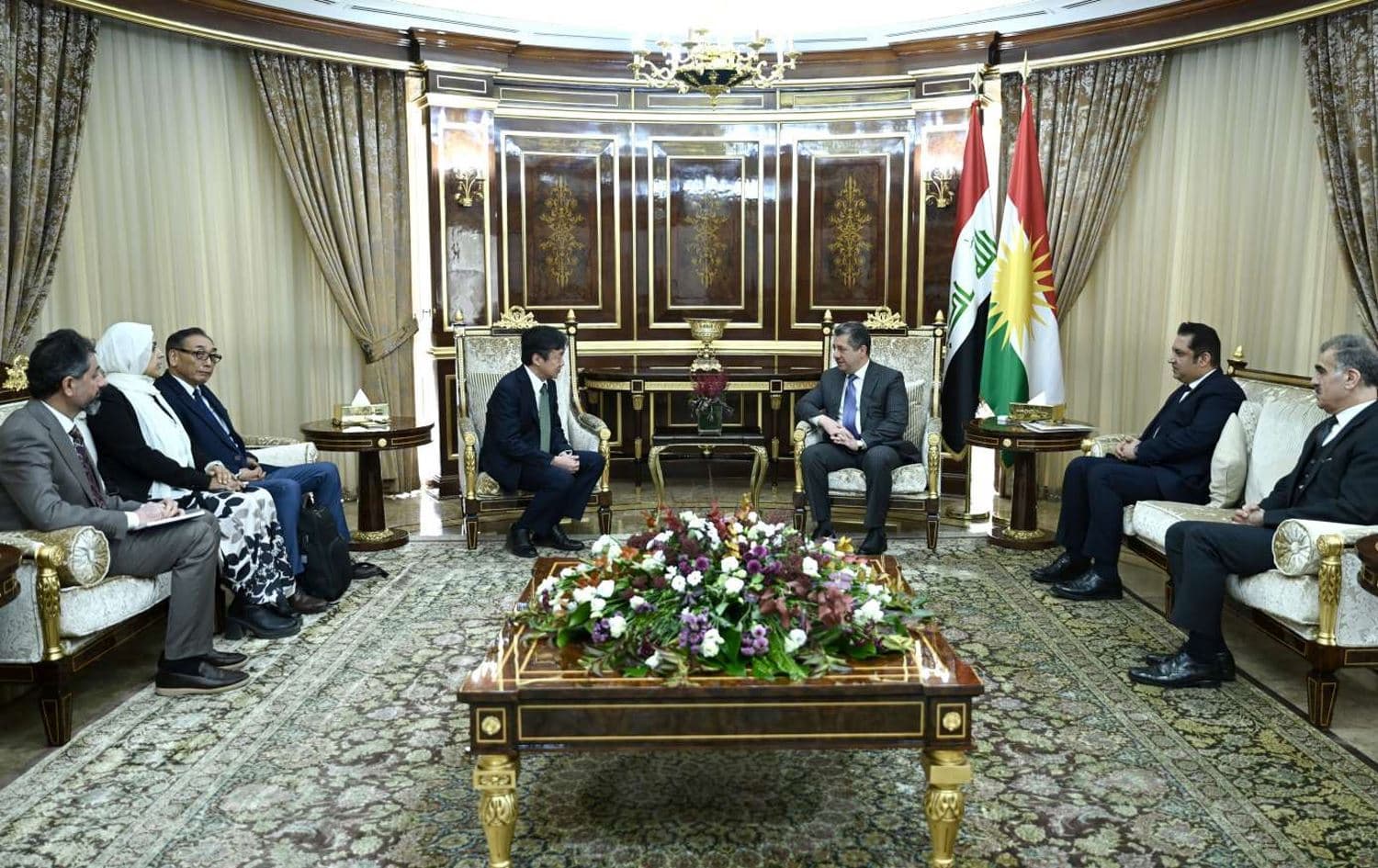 Başbakan Mesrur Barzani, Japonya Uluslararası İşbirliği Ajansı (JAICA) Başkanı Hiroshi Suzuki ile bir araya geldi