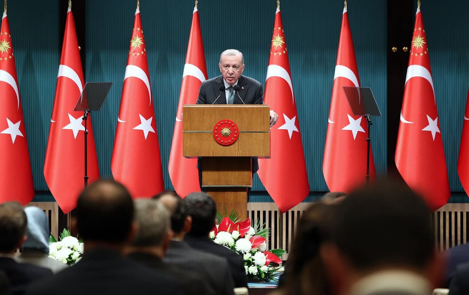 Türkiye Cumhurbaşkanı Recep Tayyip Erdoğan, Bakanlar Toplantısı sonrası açıklamalarda bulundu / Foto: AA