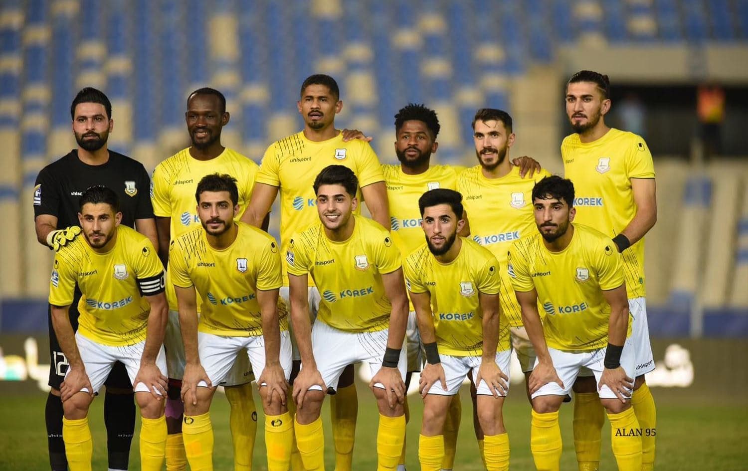 Erbil SC players pose for a team photo. File photo: Erbil SC