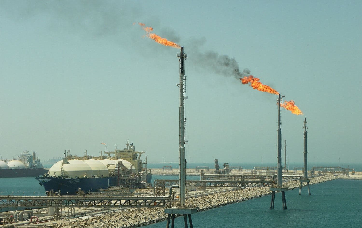 Katar'da bir doğal gaz santrali
