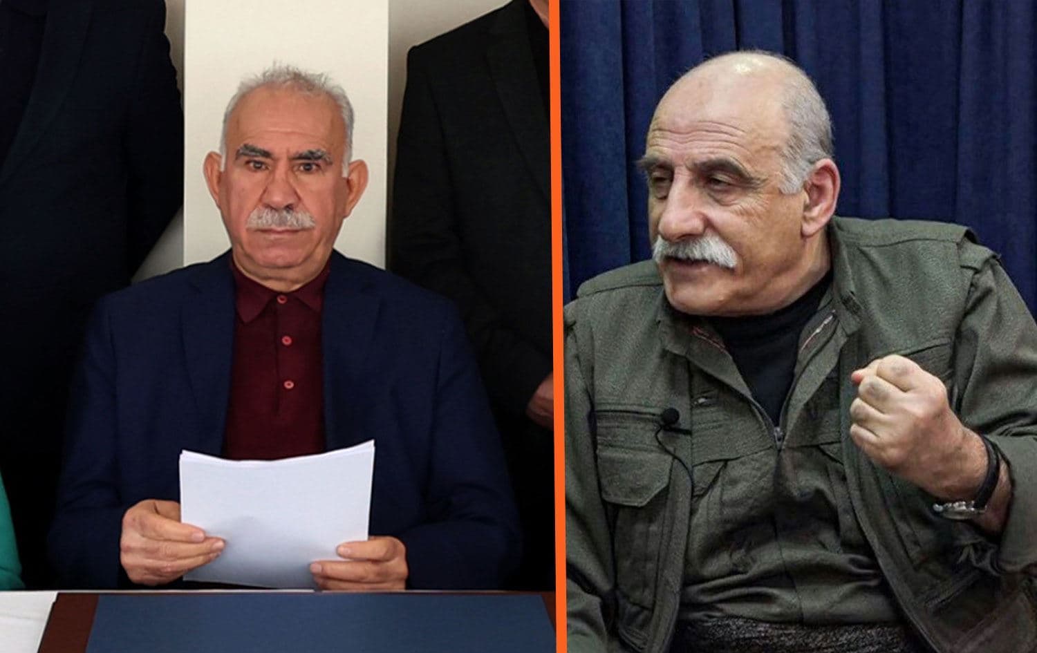 Abdullah Ocalan û Duran Kalkan / Wêne: Rûdaw Grafîk