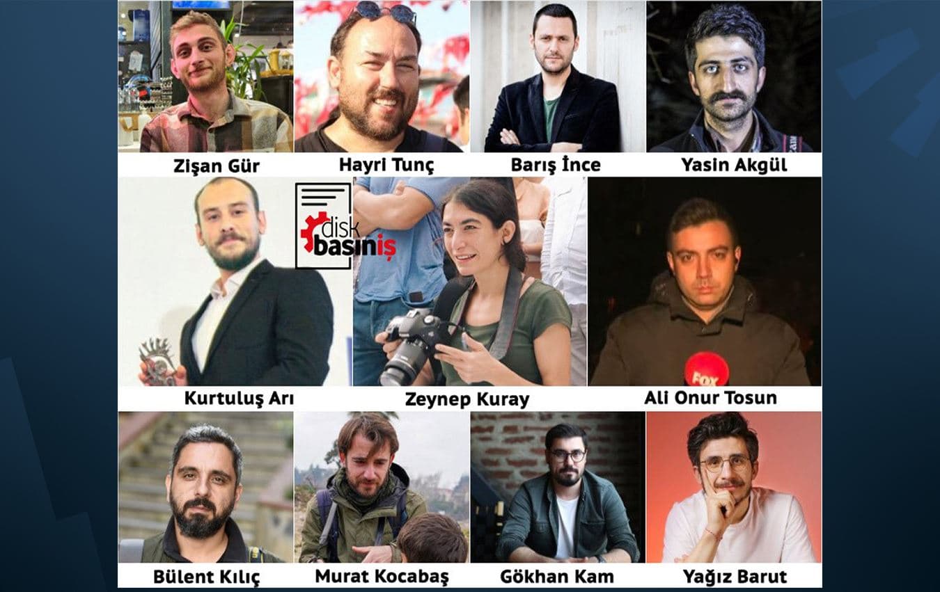 İstanbul'da gözaltına alınan gazeteciler