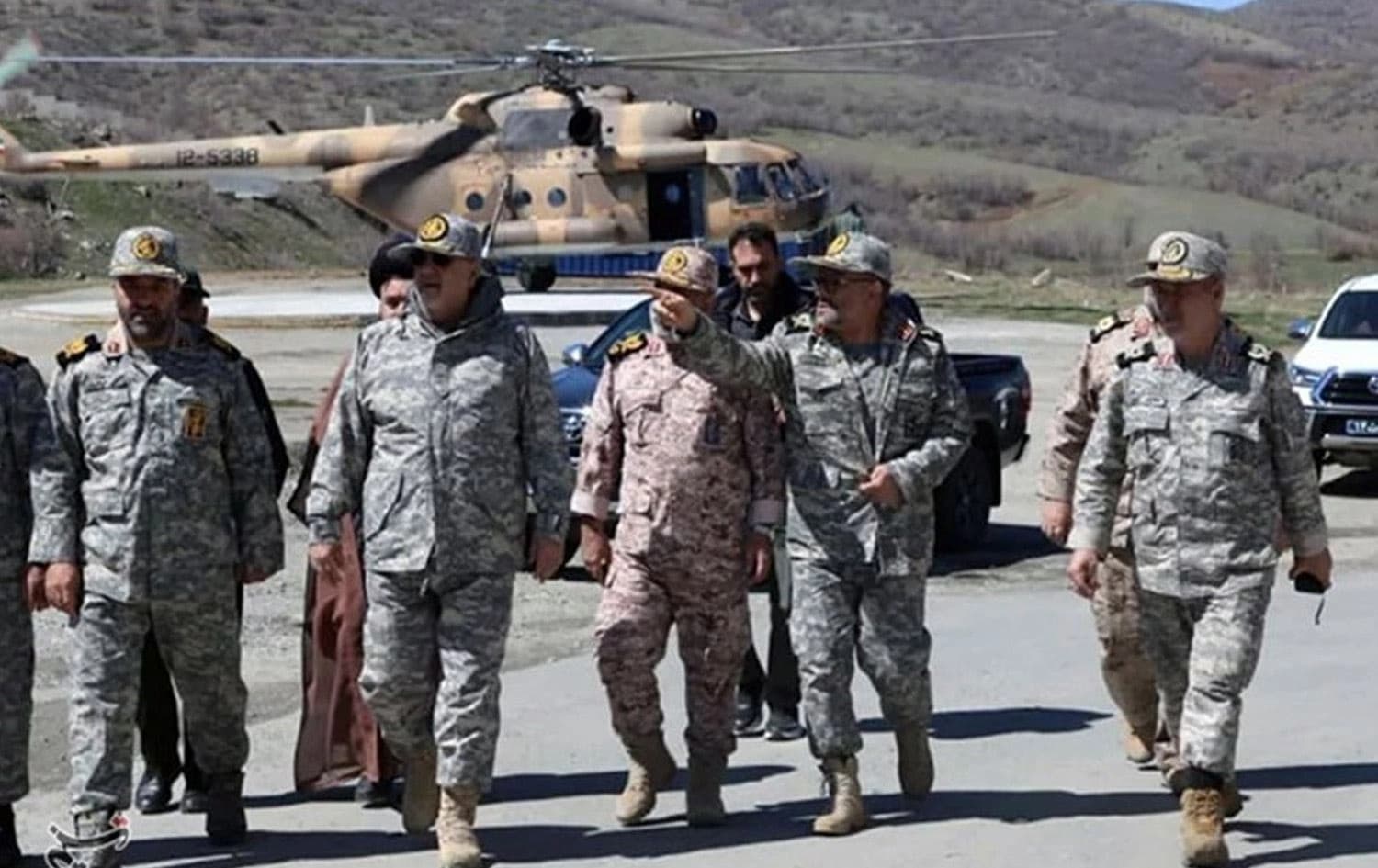 فەرماندەی هێزی زەوینیی سوپای پاسدارانی ئێران لە نزیک سنووری هەرێمی کوردستان