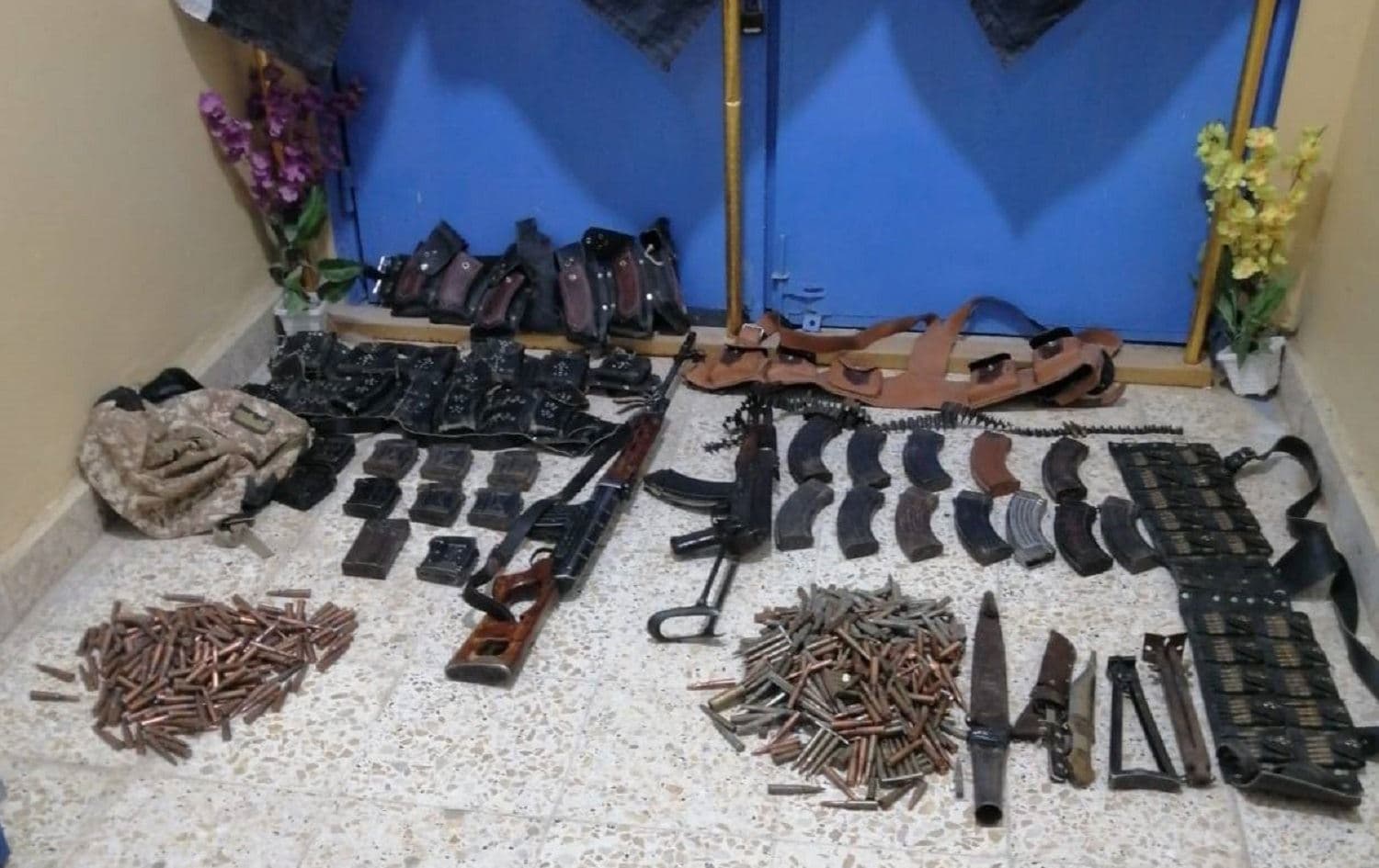 Arms seized in Diwaniyah following a tribal conflict on April 1, 2025. Photo: Local authorities