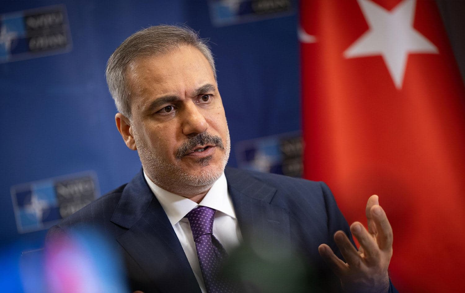 هاکان فیدان، وەزیری دەرەوەی تورکیا. وێنە: AA