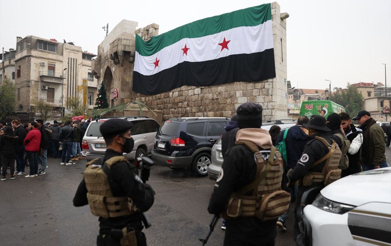 Syrian security forces stand guard in the capital Damascus on December 24, 2025. Photo: AFP