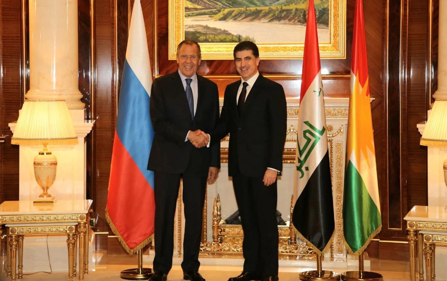 Nêçîrvan Barzanî û Sergey Lavrov\ Wêne: Arşîv