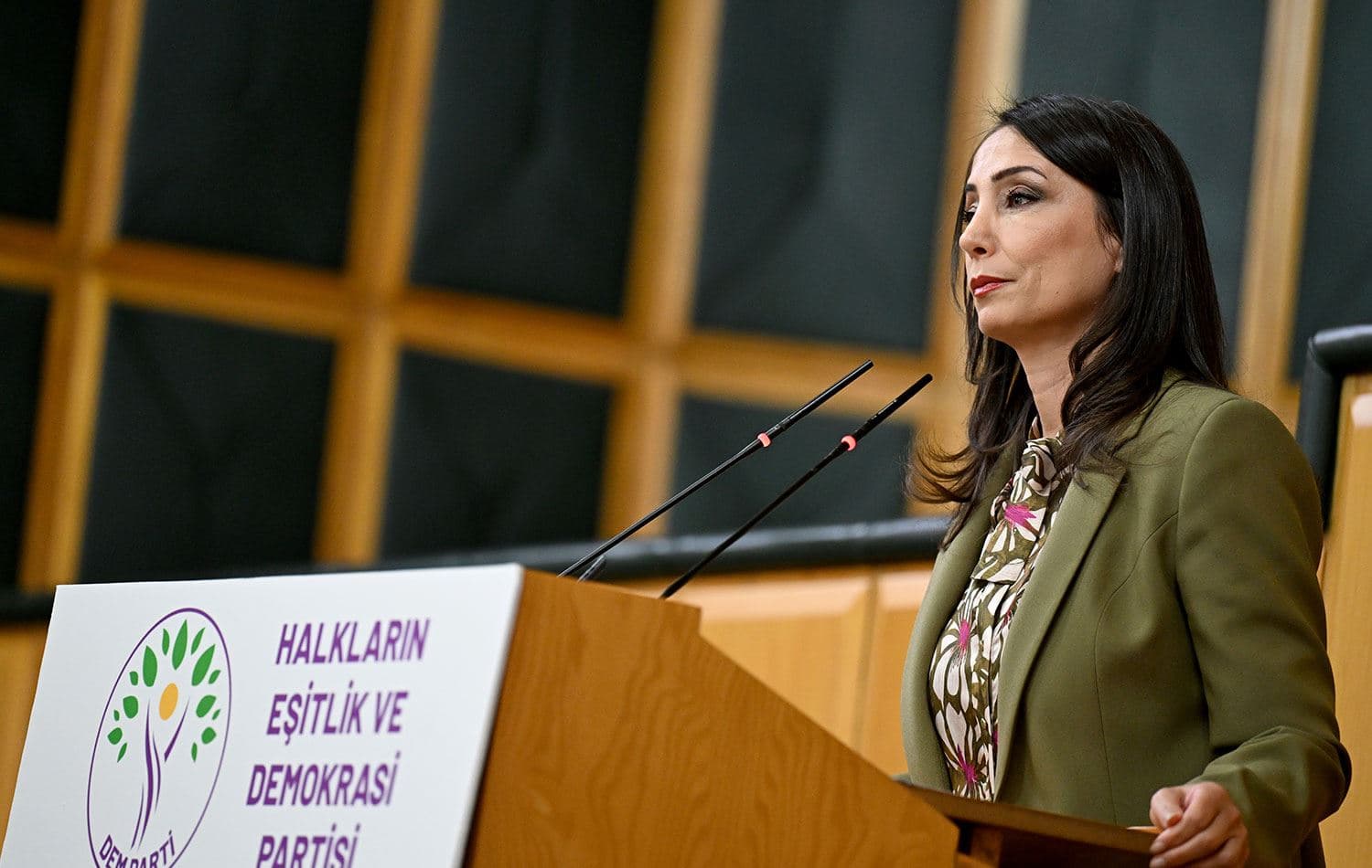 Eş Genel Başkan Hatimoğulları,partisinin haftalık Meclis grup toplantısında konuştu. / AA