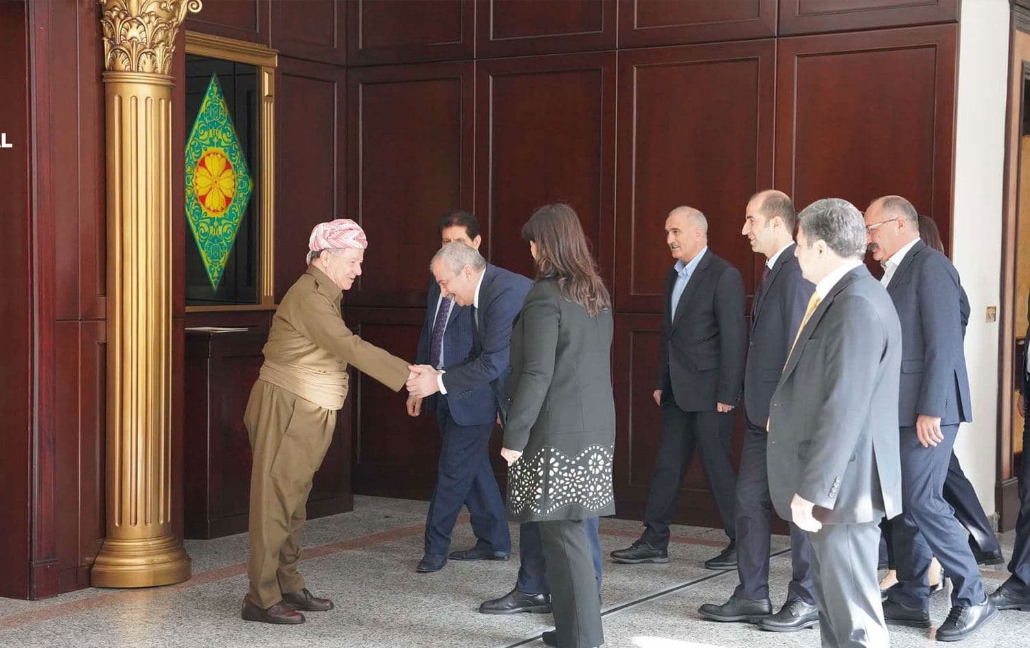 Dema Heyeta Îmraliyê Serok Barzanî ziyaret kir / Wêne: Arşîv