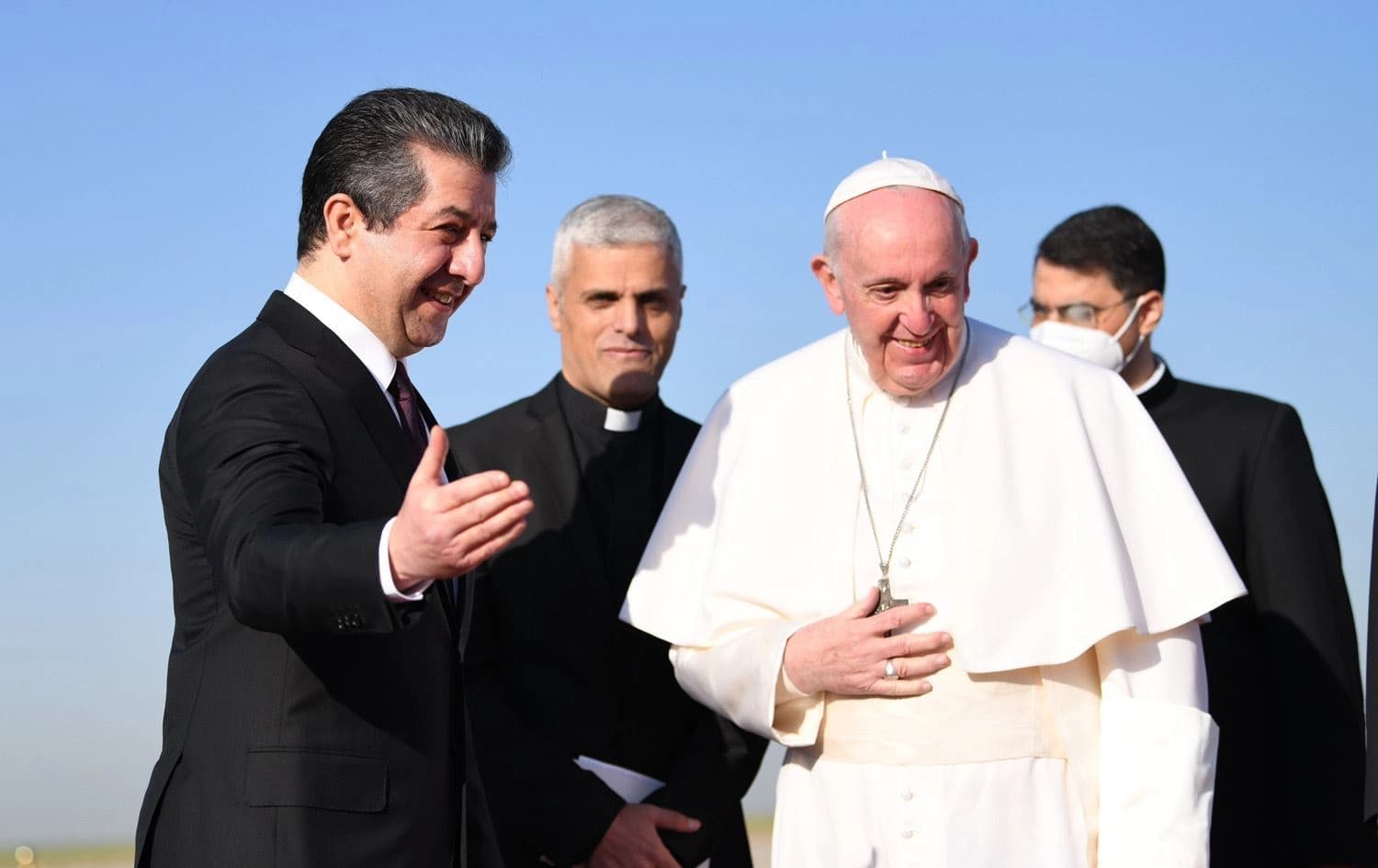 Mesrûr Barzanî û Papa Francis\ Wêne: Arşîv