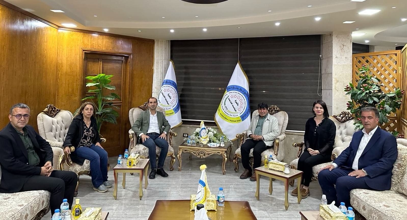 DEM Party delegation after arriving in Rojava. Photo: DEM Party/X